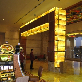Backlit Stone in Casino