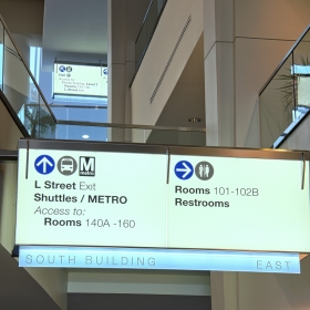 Interior Sign Photo of Washington Convention Center