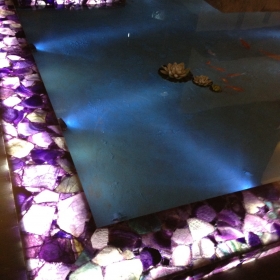 Backlit Water Feature