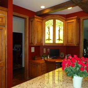 Custom Stained Glass Cabinet